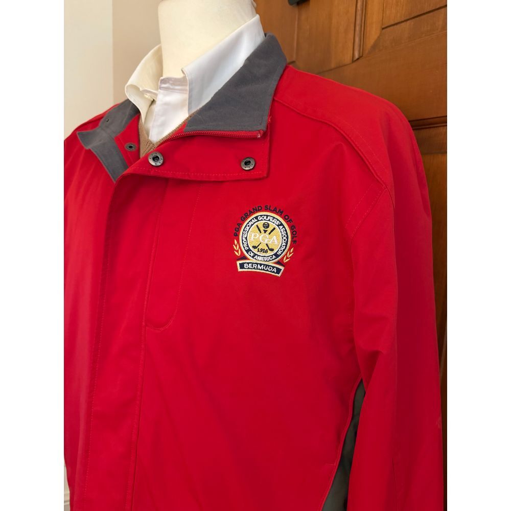Cutter Buck Golf Softshell Jacket Mens L Full Zip Windbreaker Grand Slam Bermuda